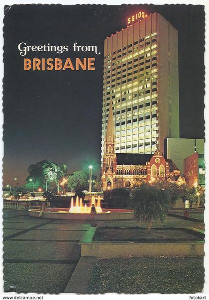 Brisbane QLD Australia, Vintage PC, Sunshine City, Night Lights