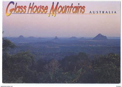 Glass House Mountains QLD Australia, Vintage PC, View at Dusk, 1997