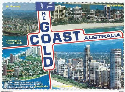 Gold Coast QLD Australia, Vintage PC, 4 Aerial Views, 1989