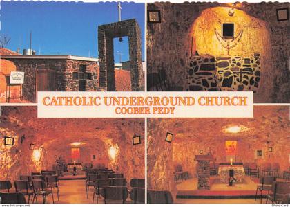 AUSTRALIE COOBER PEDY EGLISE CATHOLIQUE SOUTERRAINE