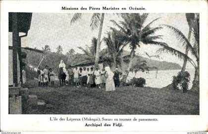 CPA Fiji Fidschi, Missionen der Maristenväter, Leper Makogai