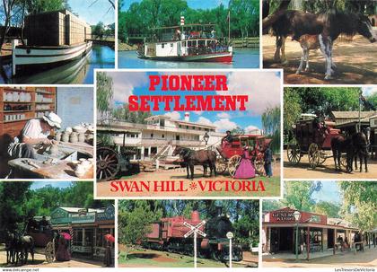 [-5%] AUSTRALIE - Victoria - Swan Hill - Pioneer settlement - Multivues - Carte postale