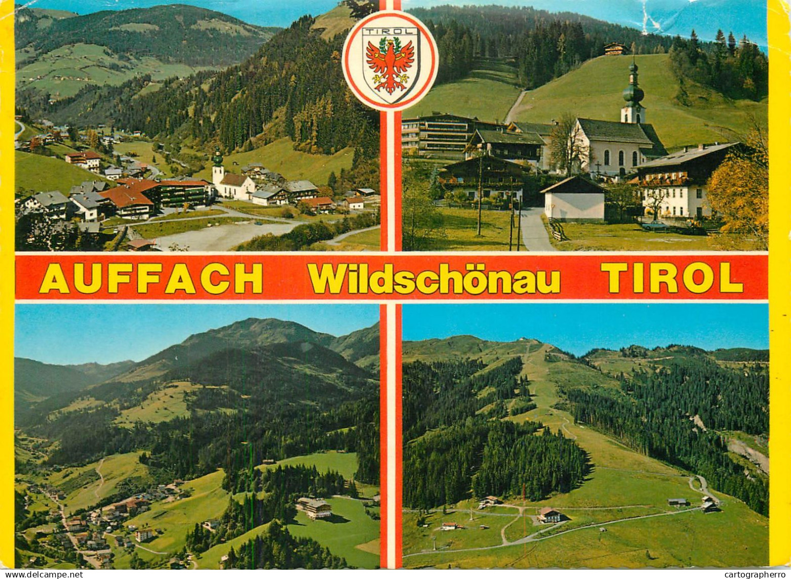 Austria Auffach Wildschonau Tirol multi view souvenir