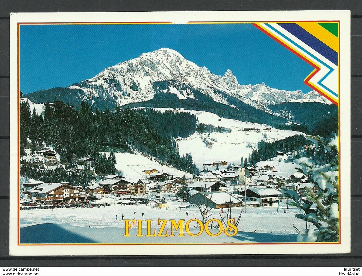 AUSTRIA FILZMOOS Winterkurort Berge Alpen Ansichtskarte