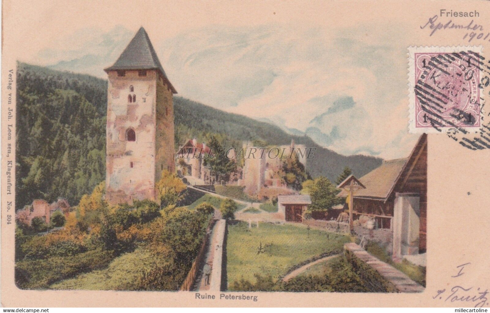 AUSTRIA - Friesach - Ruine Petersberg - 1901