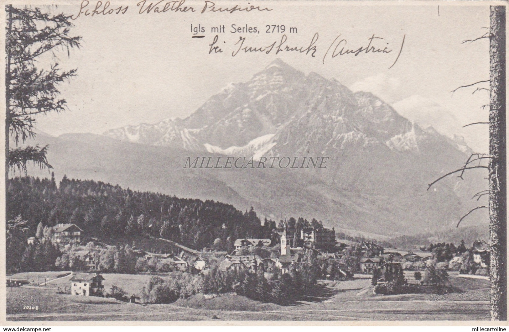 AUSTRIA - Igls bei Innsbruck - Igls mit Serles (2719m.) - 1935