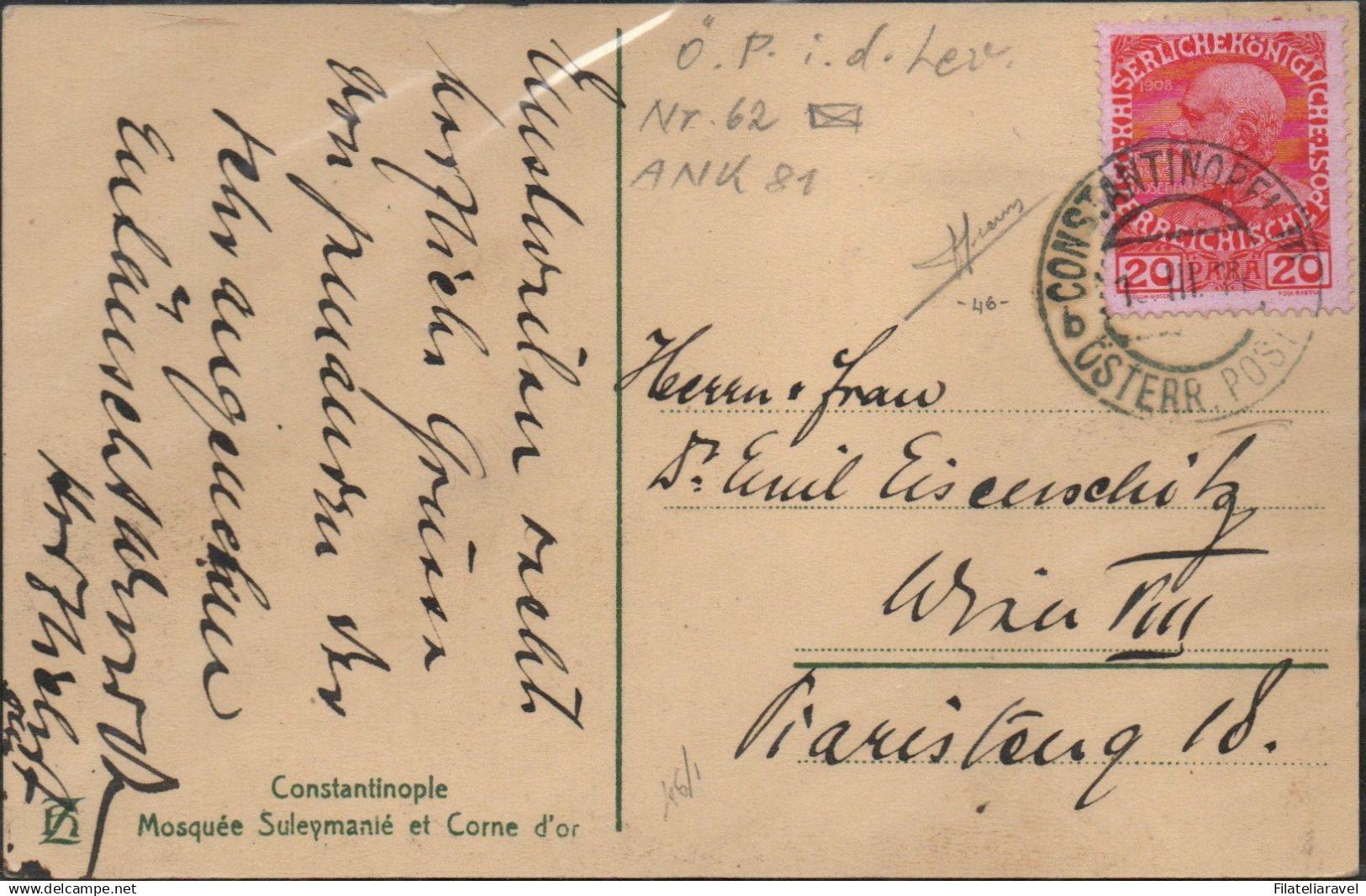 AUSTRIA - Lotticino composto da n. 5 oggetti . 2 cartoline/lettera/Intero postale /fascetta.