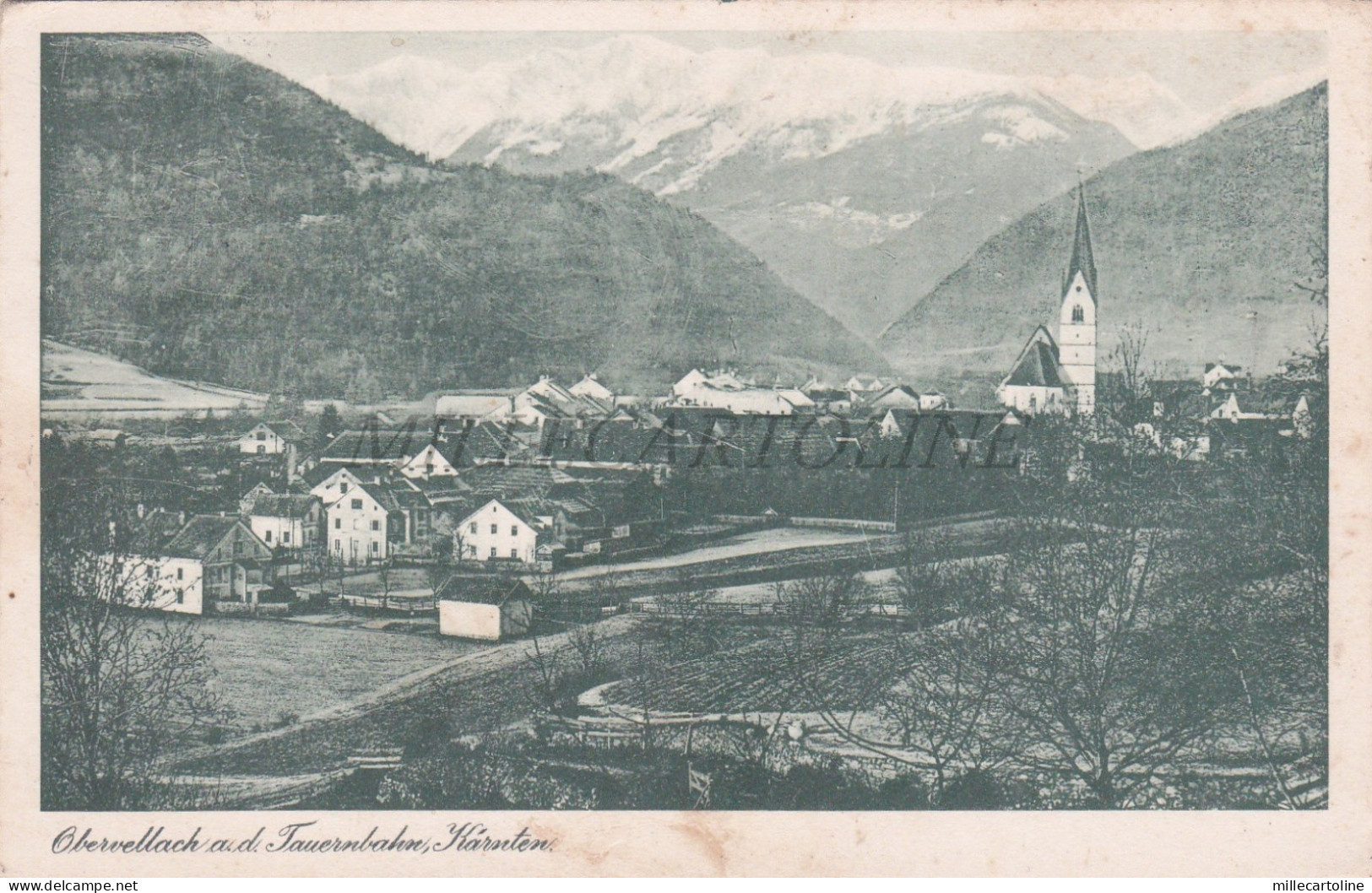 AUSTRIA - Obervellach a. d. Tavernbahn, Postkarte 1942