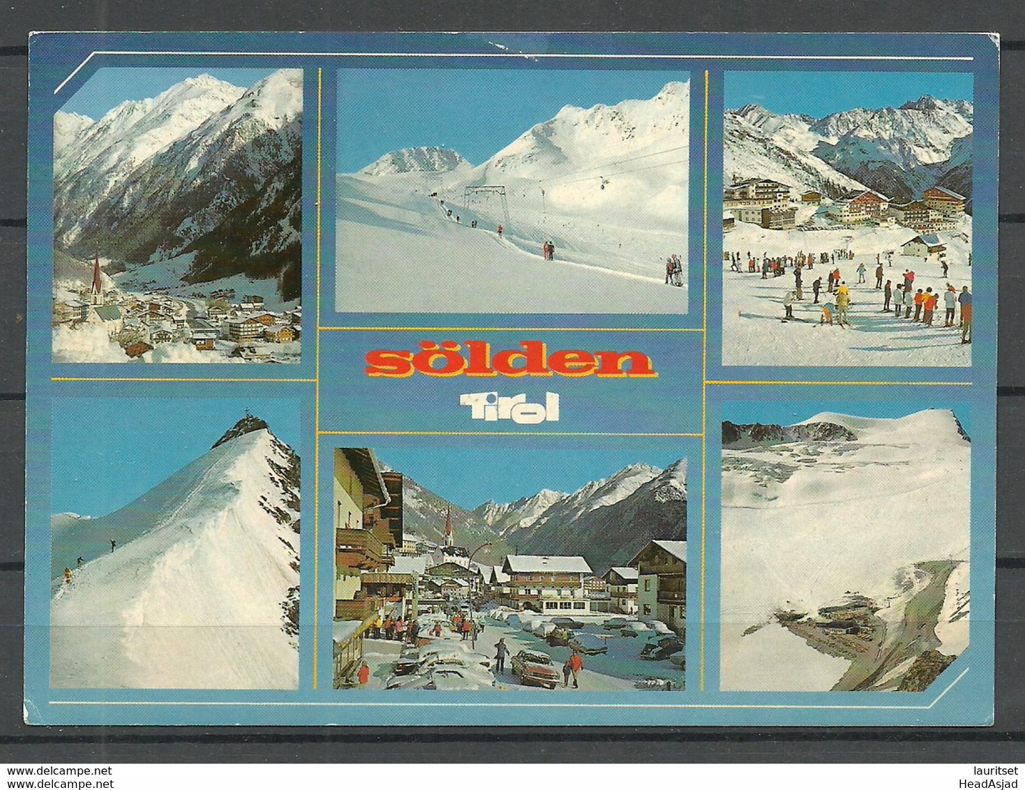 AUSTRIA Postkarte Winterkurort SÖLDEN Tirol o gut gestempelt Sölden