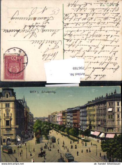 756789 Wien I. Schottenring Bez. Wien