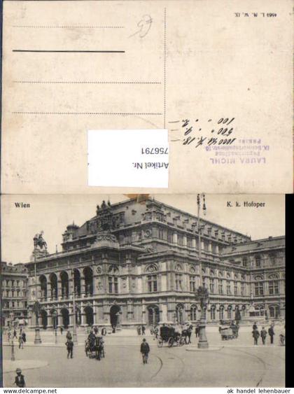 756791 Wien K. k. Hofoper Wien