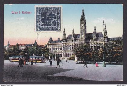 Postcard, Austria Vienna, Rathaus