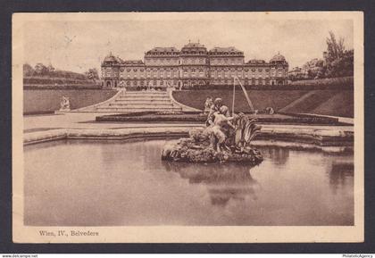 Postcard, Austria Vienna, Belvedere