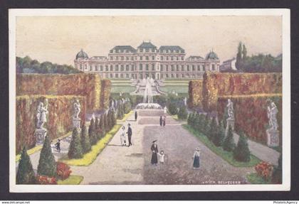 Vintage postcard, Austria Vienna, Belvedere