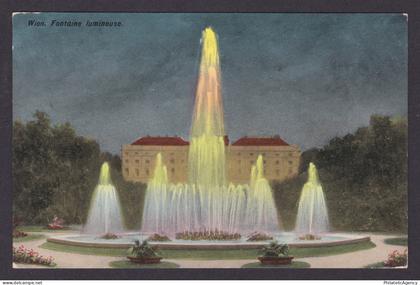 Postcard, Austria Vienna, Fontaine lumineuse