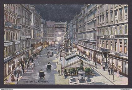 Postcard, Austria Vienna, Graben