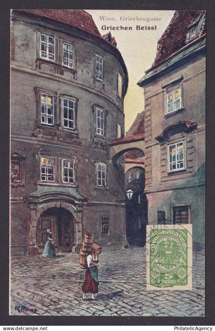 Postcard, Austria Vienna, Griechengasse Griechen Beissl