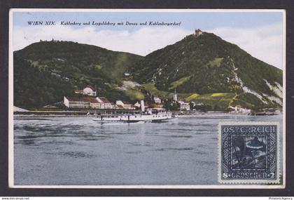 Postcard, Austria Vienna, Kahlenberg, Leopoldsberg, Kahlenbergerdorf