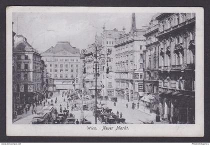 Postcard, Austria Vienna, Neuer Markt