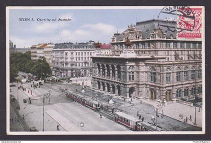 Postcard, Austria Vienna, Opernring mit Staatsoper
