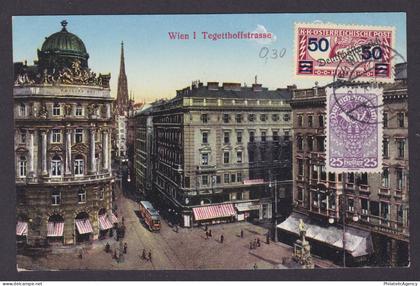 Postcard, Austria Vienna, Wien I Tegetthoffstrasse