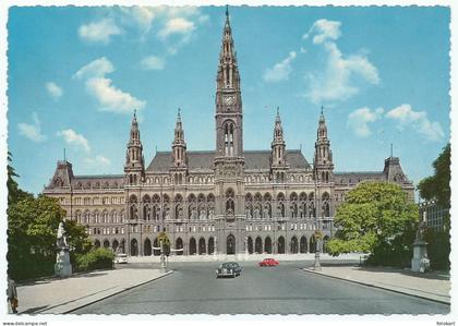 Vienna City Hall, Vintage PC, Vienna Austria, 1964