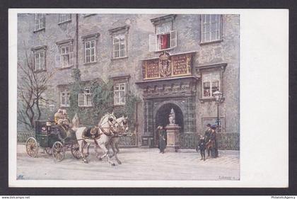 Vintage postcard, Austria Vienna, Hofburg, Schweizertor