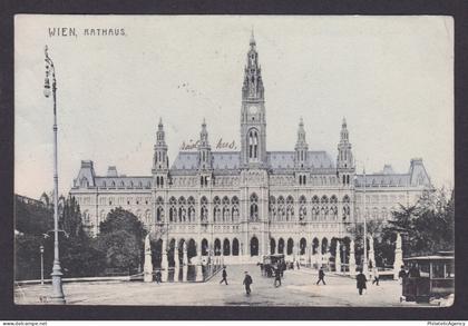 Vintage postcard, Austria Vienna, Rathaus