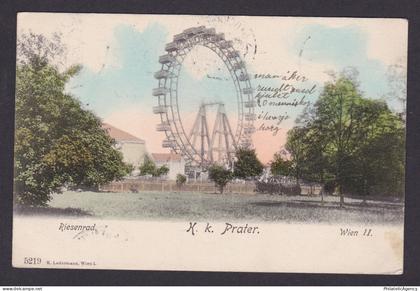 Vintage postcard, Austria Vienna, Riesenrad
