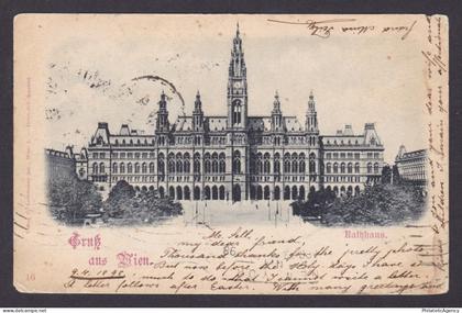 Postcard, Austria Vienna, Rathhaus
