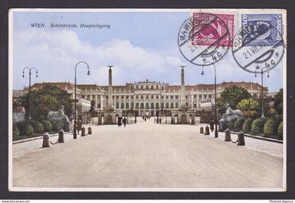 Postcard, Austria Vienna, Schönbrunn, Haupteingang