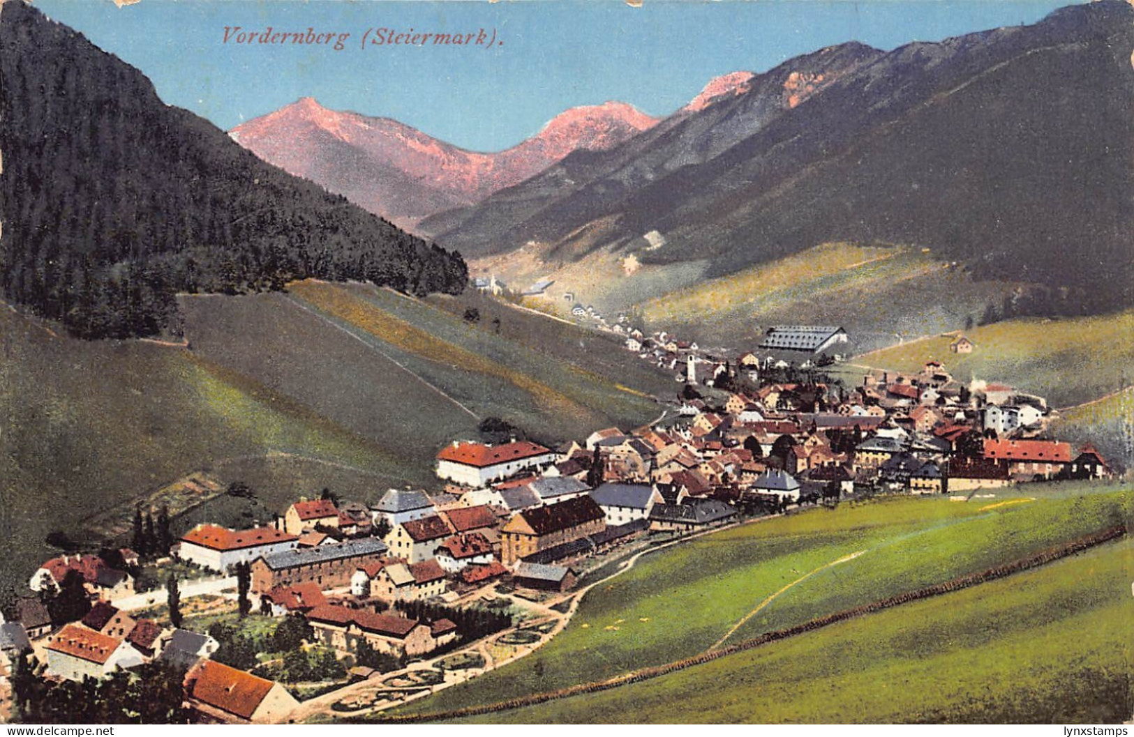 Austria Vordernberg Steiermark 1916 vintage postcard