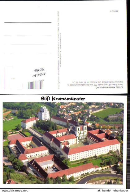 730358 Kremsmünster Stift Kremsmünster Luftbild Bez. Kirchdorf an der Krems