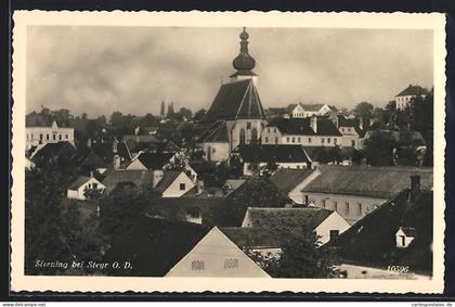 AK Sierning bei Steyr, Teilansicht mit Kirche