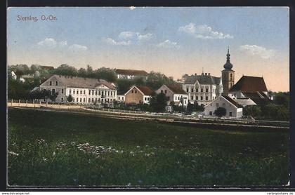 AK Sierning, Ortspartie mit Kirche