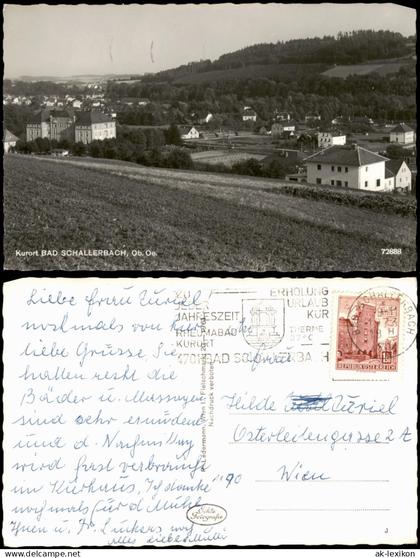 Bad Schallerbach Panorama-Ansicht Kurort BAD SCHALLERBACH, Ob. Oe. 1961