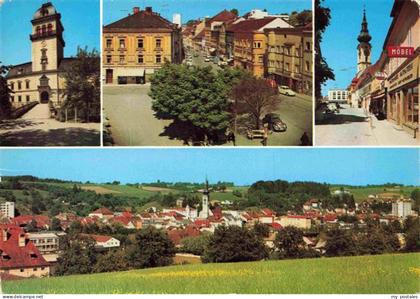 Grieskirchen Oberoesterreich AT Schloss Toller Hausfassaden Barocke Pfarrkirche