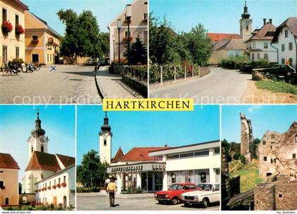 Hartkirchen Eferding Ortspartien Kirche Raiffeisenkasse