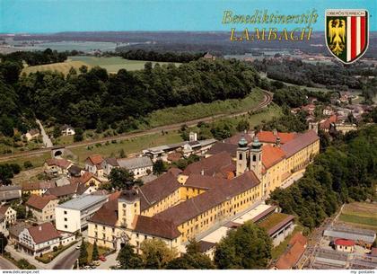 Lambach Traun Oberoesterreich AT Fliegeraufnahme mit Benediktinerstift