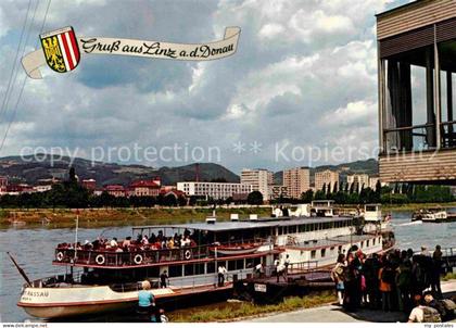 Linz Donau Schiffslandeplatz Fahrgastschiff Urfahr