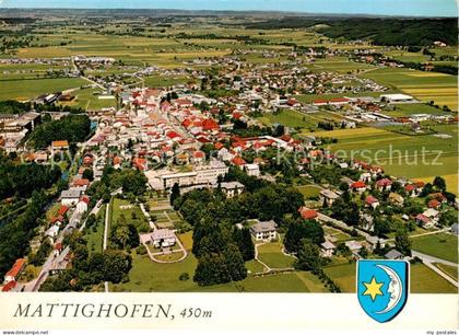 Mattighofen AT Fliegeraufnahme mit Pfarrkirche