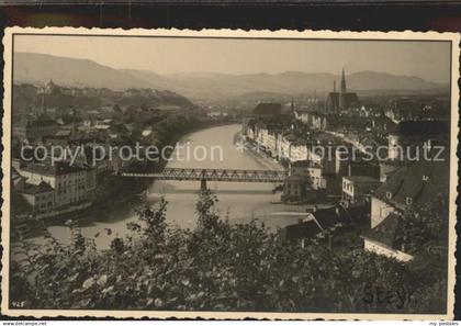 Steyr Enns Oberoesterreich Gesamtansicht Enns Bruecke Das oesterreichische Rothe