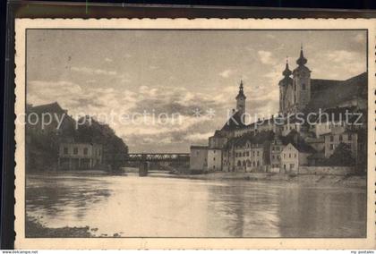 Steyr Enns Oberoesterreich Zusammenfluss der Enns und Steyr Michaelerkirche