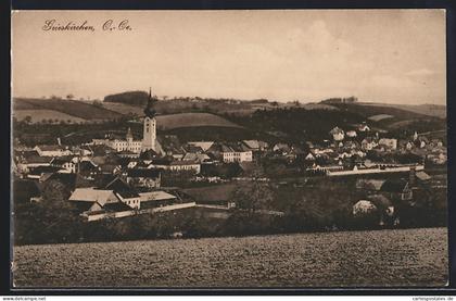 AK Grieskirchen, Stadtansicht mit der Kirche