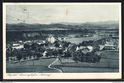 AK Sierning, Sierninghofen-Neuzeug aus der Vogelschau