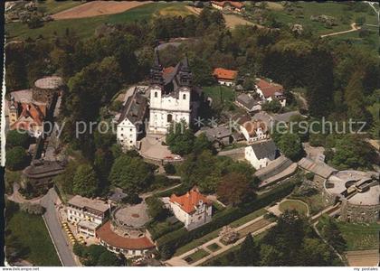 Linz Donau Postlingberg Wallfahrtsbasilika Fliegeraufnahme