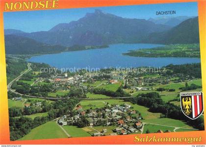 Mondsee Salzkammergut Oberoesterreich AT Luftbild Mondsee See Salzkammergut Dach