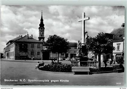 2000 Stockerau - Sparkassenplatz gegen Kirche - 10280243