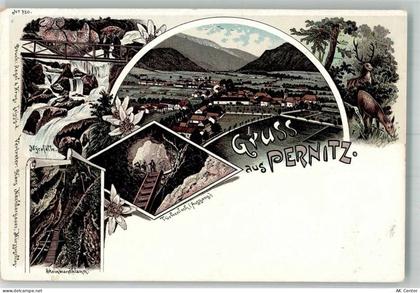 2763 Pernitz Lithographie Türkenloch Steinwandklamm Myrafälle - 13645239