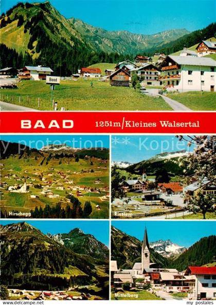 Baad-Mittelberg Kleinwalsertal AT Panorama Hirschegg Riezlern Baad Mittelberg